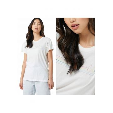 Tricou T-Shirt -  Pride Tee - Croi Regular - 100% Bumbac - Mane Scurta - Fara Inchidere - S - Alb - 1 Bucata