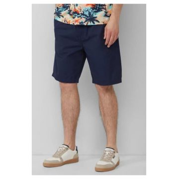 Bermude relaxed fit din bumbac cu snur de ajustare - Bleumarin inchis