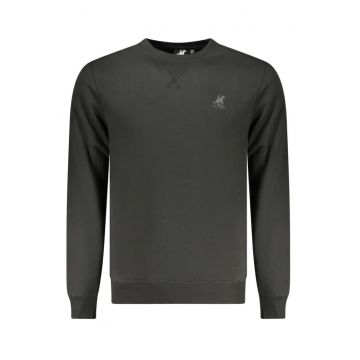 Bluza de trening barbati - fara fermoar - cu logo - Regular fit - Negru