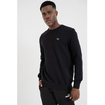 Bluza de trening cu decolteu la baza gatului Ess Elevated - Negru