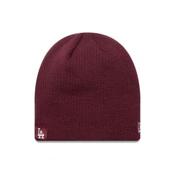 Caciula tricotata fin cu model uni - Visiniu