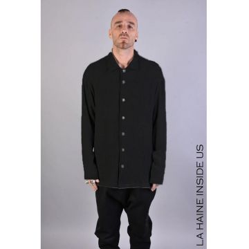 Cămașă largă cu guler și aspect texturat