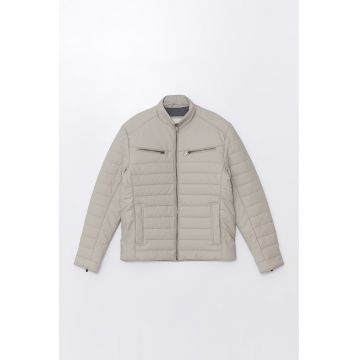 Geaca cu segmente matlasate - Grej