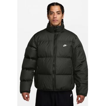 Geaca cu vatelina si buzunare cu fermoar - Verde padure