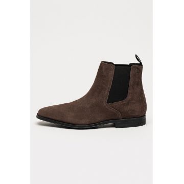 Ghete Chelsea din piele intoarsa Paulton Easy - Maro