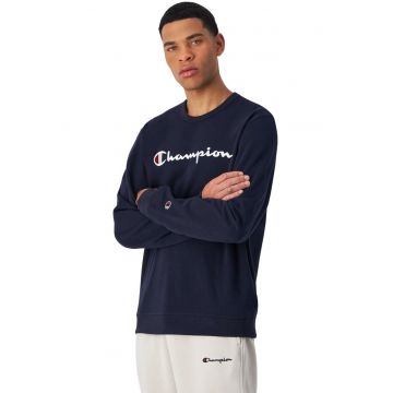 Hanorac barbati -  guler rotund - bumbac - Bleumarin