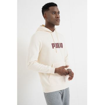 Hanorac cu logo Essentials - Crem