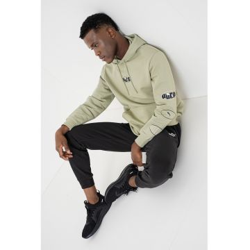 Hanorac din amestec de bumbac cu logo Ess - Verde pal