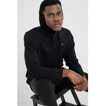 Hanorac din amestec de bumbac - Negru