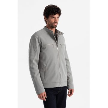 Jacheta cu buzunare cu fermoar - Gri