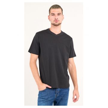 Kenvelo - Tricou barbat cu maneca scurta ( DARK NAVY - Material: Bumbac - Negru