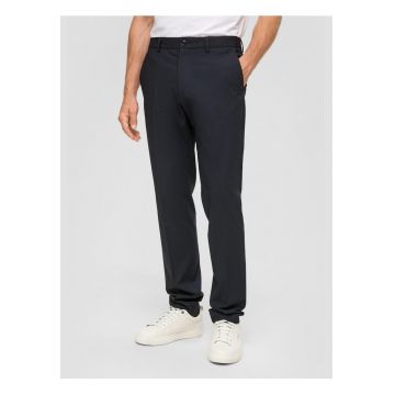 Pantaloni costum barbati cu croiala Regular Fit - Bleumarin - 102 - Albastru