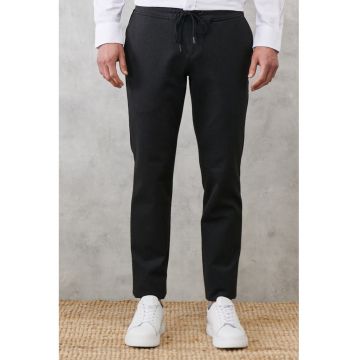 Pantaloni regular-fit cu snur - Albastru ultramarin