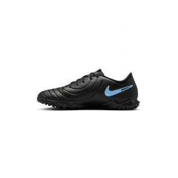 Pantofi din piele ecologica - pentru fotbal Legend 10 Club - Negru/Albastru lavanda