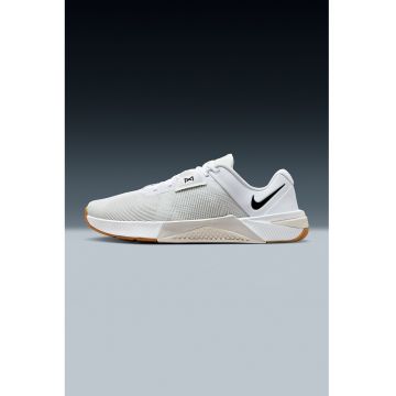 Pantofi sport Metcon 10 din piele ecologica cu logo - Negru/Alb murdar