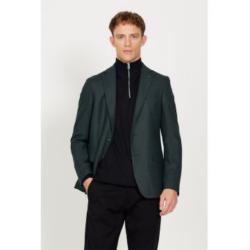 Sacou uni din amestec de lana - Gri