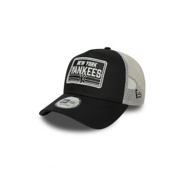 Sapca trucker New York Yankees - Alb fildes/Negru