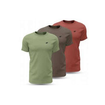 Set 3 tricouri barbatesti  Bumbac - Multicolor