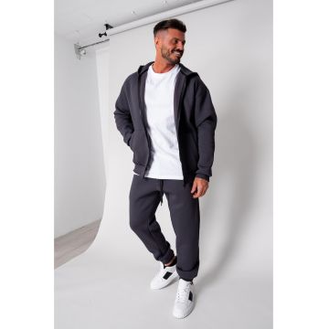 Set Winter hanorac cu fermoar si pantalon Grey Anthracite 19495
