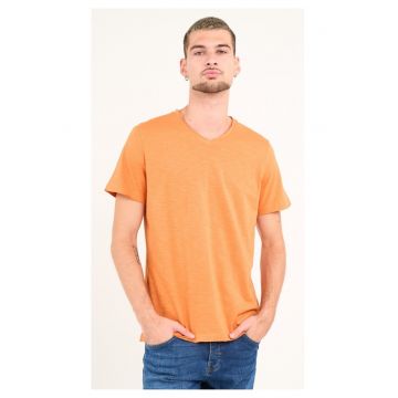 - Tricou barbat cu maneca scurta ( Material: Bumbac - MARMALADE - Portocaliu