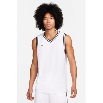 Tricou fara maneci cu decolteu in V pentru baschet - Negru/Alb optic