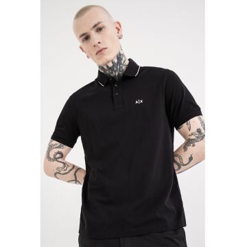 Tricou polo slim fit - Negru