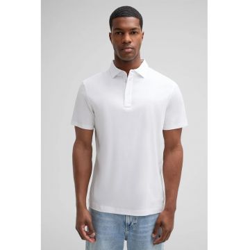 Tricou regular fit polo cu inchidere prin nasturi la gat