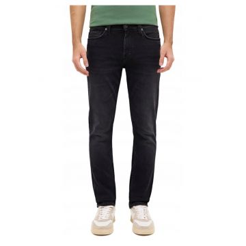 Blugi Barbati -  Vegas Slim - Slim Fit - Talie Medie - Fermoar - Lungi - 5 Buzunare - Bumbac - Elastan - W32-L32 US - Negru