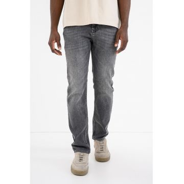 Blugi slim-fit Delaware Soft-motion - Gri melange
