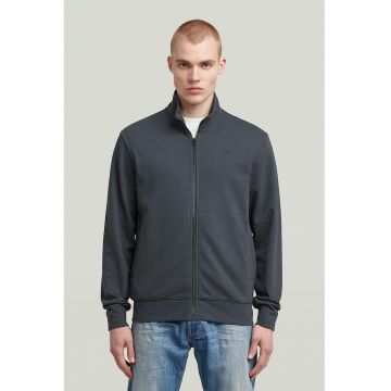 Bluza de trening din amestec de bumbac organic cu fermoar Nifous - Gri