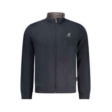 Bluzon barbati - cu fermoar - logo - Regular fit - Bleumarin inchis - Bleumarin inchis