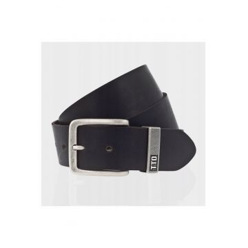 Cureaua Barbati -  TM0181L451/69 - Model Clasic - Catarama Din Metal - Reglabil - Reutilizabile - Pentru Pantaloni - Blugi - Rezistenta La Uzura Si Rezistenta La Zgarieturi - 100% Piele Naturala - Lungime 105 cm - Maro Inchis