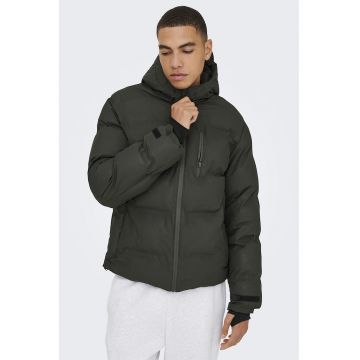 Geaca cu gluga - Gri antracit