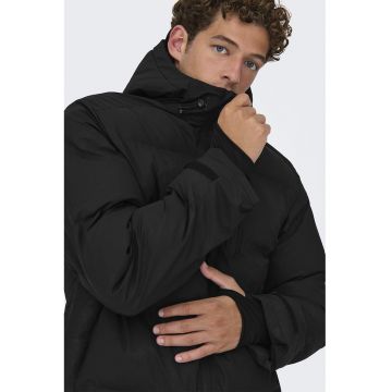 Geaca cu gluga - Negru