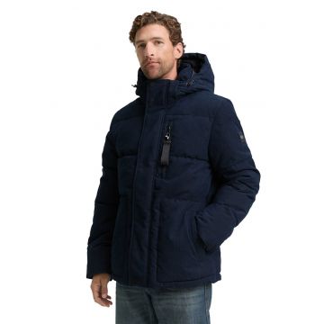 Geaca cu gluga si vatelina - Bleumarin