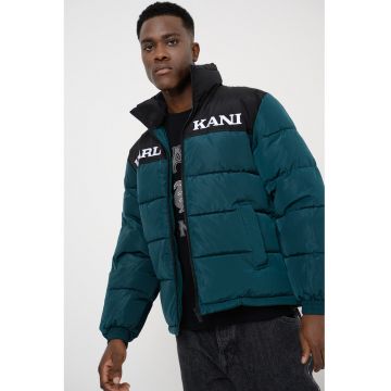 Geaca Retro Essential - Verde englez/Negru