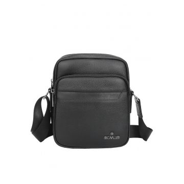 Geanta crossbody din piele Cremona - Negru