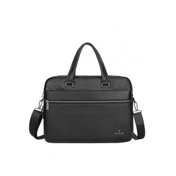 Geanta messenger din piele Cadenza - Negru