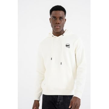 Hanorac cu buzunar kangaroo - Crem