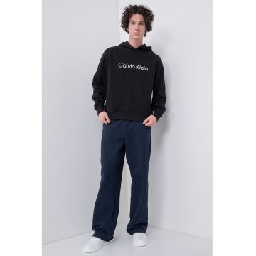 Hanorac din bumbac cu buzunar kangaroo - Negru