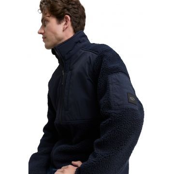 Jacheta cu guler mediu si fermoar - Bleumarin