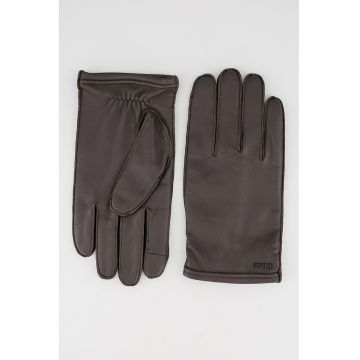 Manusi de piele Kranton - Maro inchis