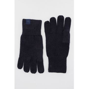 Manusi din bumbac si casmir - Negru stins