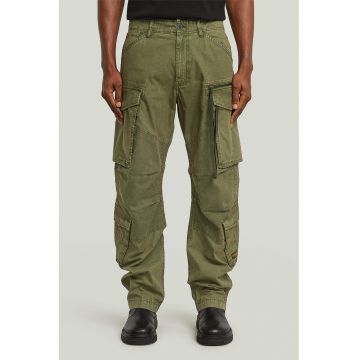 Pantaloni cargo cu talie medie - Verde sparanghel