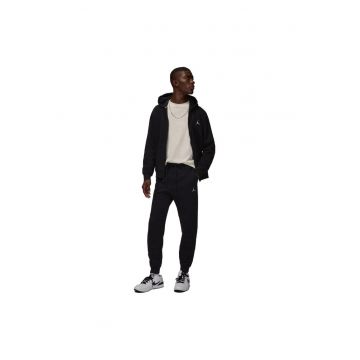 Pantaloni sport barbati -  Fleece - Negru -