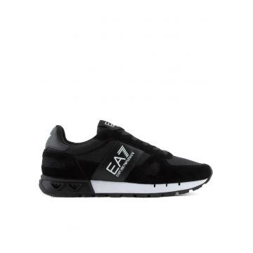 Pantofi sport -  casual - negru - poliester - piele de vaca