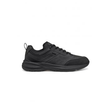 Pantofi sport low-cut de piele ecologica - Negru