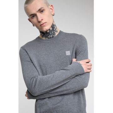 Pulover din amestec de bumbac si casmir Kanovano - Gri melange