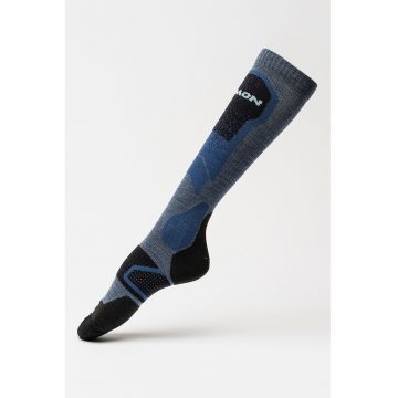 Sosete lungi din amestec de lana - pentru schi - Albastru