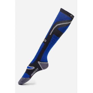 Sosete pentru schi Pirmaloft - Albastru royal/Negru/Gri inchis